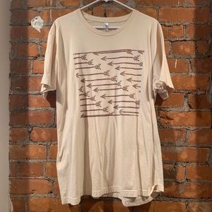Vintage arrow off-white American Apparel t-shirt
